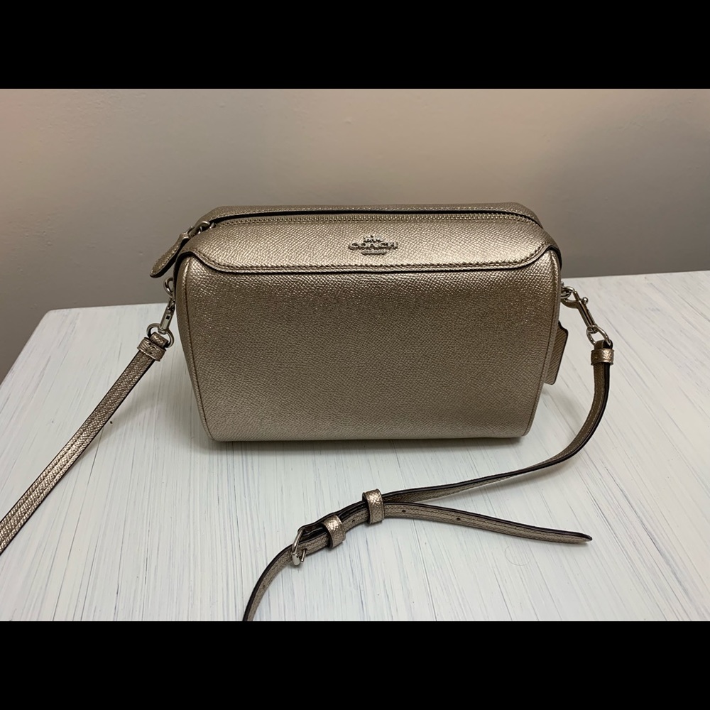 NEW gold coach purse